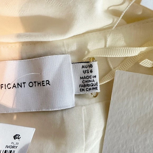 Significant Other Poppy Cut Out Maxi Dress Size US 6 Ivory - Picture 2 of 8